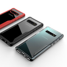 Противоударный бронированный чехол для Samsung Galaxy S21 Ultra S20 Note 20 S10 Plus Note 10 S10e, прозрачный чехол из ТПУ S9 S8 Plus Note 8 Note 9 2024 - купить недорого