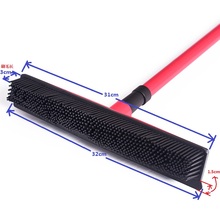 Multifunctional telescopic broom magic rubber besom cleaner pet hair removal brush home floor dust mop & carpet sweeper 2024 - купить недорого