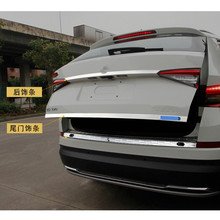 Car Styling for SKODA KODIAQ Chrome Rear Trunk Tailgate Door Cover Tail Gate Trim Molding Garnish Styling 2024 - buy cheap