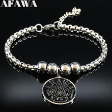 2021 Fashion Black Star Stainless Steel Chain Bracelets for Women Witchcraft Bracelet Jewelry pulseras mujer moda B18366 2024 - buy cheap