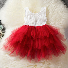 Disfraz de Feliz Navidad para niña, vestido de tul sin mangas rojo para niña de 2, 3, 4, 5 y 6 años, ropa para bebé, vestido de fiesta de navidad 2024 - compra barato