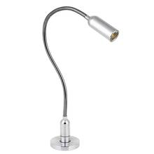 Gooseneck LED Desk Lamp 3W Led Reading Eye Protection  Flexible with Touch Switch table lamp EU US AU UK Power Adapter, 2024 - buy cheap