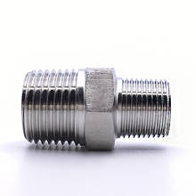 304 Stainless Steel 1/2" BSP Male To 3/4" BSP Male Thread Hex Nipple Threaded High Pressure CNC Pipe Fitting Connector 2024 - buy cheap