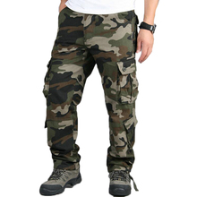 Брюки-карго мужские камуфляжные в стиле милитари, повседневные брюки в стиле хип-хоп, джоггеры, уличная одежда, модные городские комбинезоны, тактические штаны 2024 - купить недорого