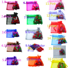 100pcs /bag Selection 16 Colors Jewelry Bag 7x9cm Organza bag Jewelry Packaging Display & Jewelry Pouches 2024 - buy cheap