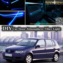 Внутренсветильник освещение, настройка атмосферы, оптоволоконная лента, свет для Volkswagen VW Polo, внутренняя панель двери, настройка освещения 2024 - купить недорого