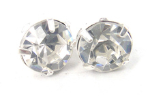 Free Shipping New arrival Shiny White Crystal Stud ladies Earring 2024 - buy cheap