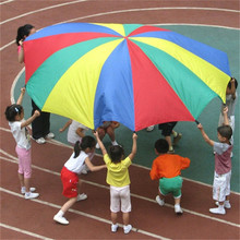 Diameter 2M Child Sports Development Outdoor Rainbow Umbrella Parachute Toy Jump-sack Ballute Play Parachute 8 Bracelet 2024 - buy cheap