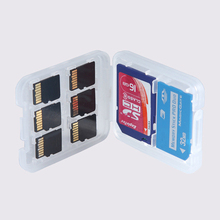 Soporte Protector de plástico transparente para microSD, SDHC, TF, MS, caja de almacenamiento, 8 en 1 2024 - compra barato