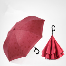 Paraguas con apertura automática para 2-3 personas, accesorio con doble capa, manos libres, flor de agua invertida, parasol mágico de pie, 115cm 2024 - compra barato