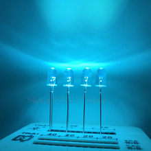 1000PCS F5 5MM round ice blue sky blue Endless LED light - emitting diodes water clear DIP Mechanical keyboard refitting lamp 2024 - buy cheap