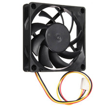 Ventilador de la computadora tranquilo 7 cm/70mm/70x70x15mm 12V DC 3pin ordenador/PC/silencio CPU carcasa del ventilador de enfriamiento Aug18 envío de la gota 2024 - compra barato