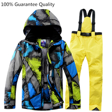 Waterproof Ski Suit Men Outdoor High-quality Jacket+Pant Snowboard Breathable Thicken Warm Snow Clothes Outdoor Men Ski Suits 2024 - buy cheap