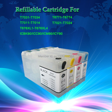 XIMO Free shipping T676XL1-T676XL4 chipped refillable cartridge for workForce Pro WP-4020 WP-4530 WP-4540 printer 2024 - buy cheap