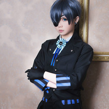 Disfraz de Ciel Phantomhive para hombre y mujer, disfraz de Halloween, Cosplay de Japón, Black Butler, Kuroshitsuji 2024 - compra barato