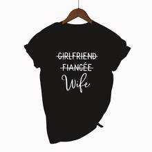 OKOUFEN, рубашка для подруги невесты, жены, медового месяца, свадьбы, юбилея, футболка, Забавный Повседневный женский топ с коротким рукавом для женщин 2024 - купить недорого