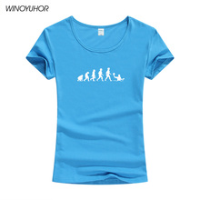 Camiseta de Evolution Waterpolo para mujer, blusa de moda de verano de manga corta con cuello redondo, camisetas divertidas para chicas 2024 - compra barato
