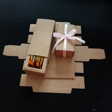 RUIHAOYU-caja de papel Kraft para embalaje, regalo, boda, dulces, joyería, caja de almacenamiento con cinta, 50 Uds. 2024 - compra barato