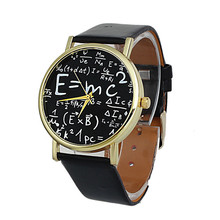 Relógio de pulso analógico unissex, relógio de pulso de couro quartz analógico para homens e mulheres 2024 - compre barato