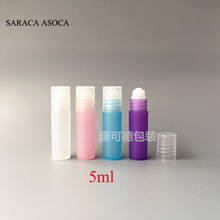 3ml 5ml Plastic Ball Refillable Bottles Roller Plastic Bottle Ice Clear Color 100pcs/lot 2024 - buy cheap