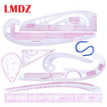LMDZ 9pcs/set Yardstick Plastic Patchwork Ruler Multi-function Sewing Tailor Rulers Clothing Garment Rulers Sample Cutting Ruler 2024 - buy cheap