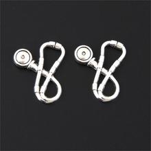 15Pcs  Silver Color Doctor Stethoscope Charms Medical Nurse Pendant Finding Necklaces Collier Jewelry Wholesale 23x18mm A3251 2024 - buy cheap