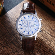Brand CMK Luxury Leather Blue Ray Glass Men Quartz Watches Casual Watch Business Wristwatch relogio masculino Fashion Mens Clock 2024 - buy cheap