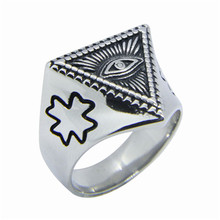 Rany & Roy-anillo de acero inoxidable ojo de Dios, joyería, anillo, ojo, fiesta, 316L 2024 - compra barato