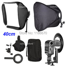 40 x 40cm 16" Soft Box Softbox Kit for Canon 430EX 580EX II Nikon SB600 SB800 Pentax Olympus YongNuo Flash Speedlite Speedlight 2024 - buy cheap
