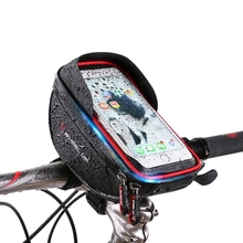 Bike Bag 6 inch Touchscreen Bicycle Frame Saddle Bag Cycling Top MTB Waterproof Tube Bag Phone Case Bike Accessories 2024 - buy cheap
