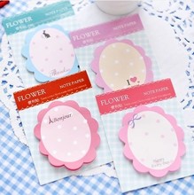 Kawaii Korean Stationery Vintage Flower Sticky Message Notes / Cute Notepad / Mini Paper Memo Pad 2024 - buy cheap