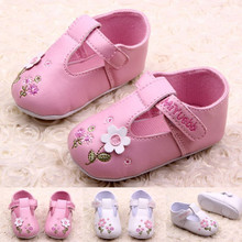 Baby Soft Sole Shoes Todder Pre-walker Shoes Girl Prewalker Girls PU Leather Shoes Cute Flower Infant First Walkers 2024 - buy cheap