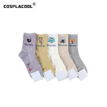 [COSPLACOOL] милые забавные носки с принтом еды, корейские носки с рисунками суши, креативные носки с печеньем, женские милые носки 2024 - купить недорого
