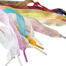 80cm /31.5In of Fantastic Children Kids Flat Shoelaces Voile Ribbon Shoe Laces 2cm Wide 2024 - buy cheap