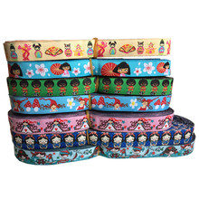 16 different colors wholesale 5/8 '(16 mmx5yards) Polyester Woven Jacquard Ribbon with Agility for dog collar Hairbow Material 2024 - buy cheap