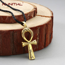 Kinitial Retro Charm Egyptian Ankh Key Of Life Pendant Necklace Fashion Cross Symbol Necklaces Vintage Hiphop Rope Chain Jewelry 2024 - buy cheap