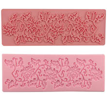 Craft Vine Flower Lace Silicone Fondant Soap 3D Cake Mold Cupcake Jelly Candy Chocolate Decoration Baking Tool Moulds FQ2356 2024 - buy cheap