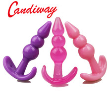 tiny first try anal use sexy nightlife anchor 3 balls backyard Stimulating Butt Plug Great Anal plug Tiny Toys unsex men women H 2024 - buy cheap