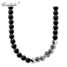Necklace Skull Obsidian Trendy Gift For Women & Men, Europe Style Soul Jewelry  925 Sterling Silver Fashion Jewelry Wholesale 2024 - buy cheap