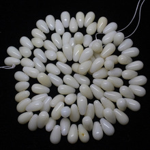 Mini. order is $7! 5x9mm White Coral Raindrop Teardrop Spacer Loose Beads 15" 2024 - buy cheap