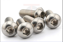 100PCS Stainless steel hex socket screws M2*30 mm Round head bolts mushroom head bolt 2024 - buy cheap