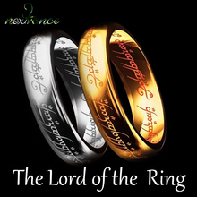 Nextvance Золото Нержавеющая сталь Властелин кольца выгравированы слова тонкий обручальное кольцо для женщин мужчин Рождественский подарок 2024 - купить недорого