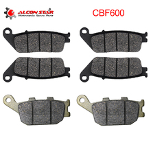 Alconstar- 6 Pcs Motorcycle Disc Brake Pads Set for HONDA CBF600 2004 2005 2006 2007 2008 2009 2010 2011 2012 2013 Front & Rear 2024 - buy cheap