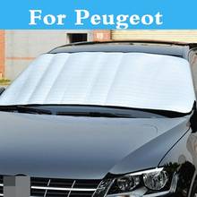 Car Front Windshield Sun Shade Visor Cover View UV Protect Film For Peugeot 1007 107 108 2008 206 207 208 208 GTi 301 307 3008 2024 - buy cheap