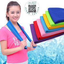Популярное Летнее спортивное полотенце для льда, 9 цветов, многоразовое охлаждающее полотенце для лица с мгновенным охлаждением 2024 - купить недорого