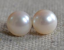 Real Pearl Jewellery,AAA 9.5MM White Color Freshwater Pearl Earrings,S925 Silvers Stud Earring 2024 - buy cheap