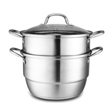 Double Boiler Fish Cooking Pot Stainless steel 2-layer Double-layer Steamer thickened Steaming cage Home Soup Pot 2024 - buy cheap