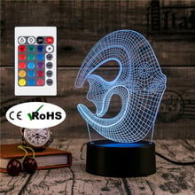 3D Led Novety Lighting Creative Gift Night Light  Table Lamp Bedside Fish Light Led Home Corridor Hotel Party Atmosphere Lights 2024 - buy cheap