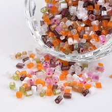 Cuentas de semilla de vidrio de 12100x2mm, suministros de manualidades para fabricación de joyas, de dos colores transparentes de corte redondo, 8/0 Uds., 2,5 2024 - compra barato