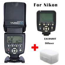 Yongnuo YN-560 IV + YN-560 TX Flash Speedlite Set for Nikon DSLR Camera such as D750 D700 D610 D600 D810 D800 D5300 D5200 D5100 2024 - buy cheap
